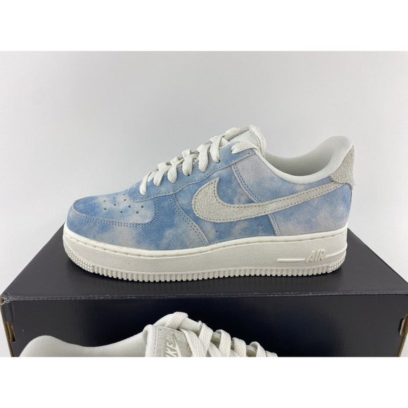 Nike Air Force 1 07 Clouds Women's Sneakers Shoes Blue White FD0883-400 - Picture 5 of 12